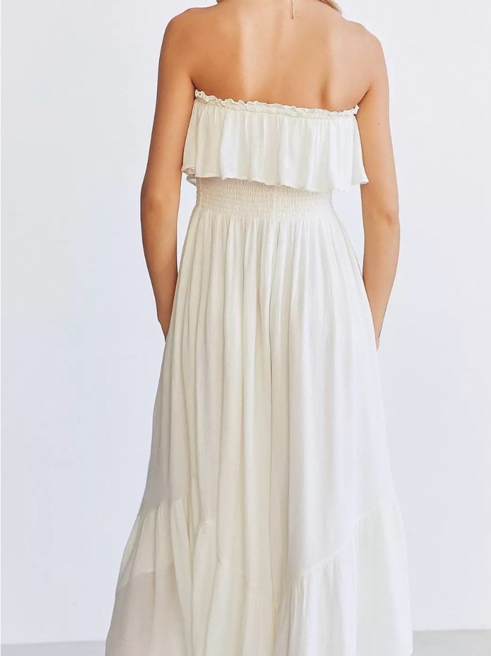 Kimchi Blue Egret Strapless Ruffle jumpsuit - Picture 3 of 7